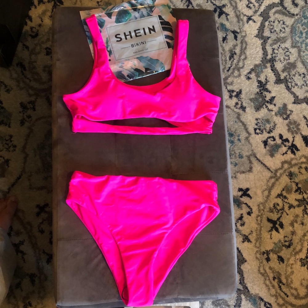 Hot pink bikini